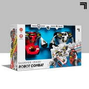Sharper Image® Toy Robot Combat Remote Control Fighting Set, Includes LED Lights & Sound Effects, Wireless Infrared Technology, 4-pieces, Red and White, Age 6+