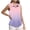 Pink, variant on Staron Women's Casual Sleeveless Button Up Shirt Turndown Collar Printed Ombre Blouse Loose Fit Vacation Party, Red S