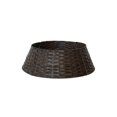 thumbnail image 1 of braveheart Hand Woven Xmas Tree Skirt Enhancing Tree Base With Warm Exquisite Style Easy To Assemble dark brown trumpet, 1 of 5