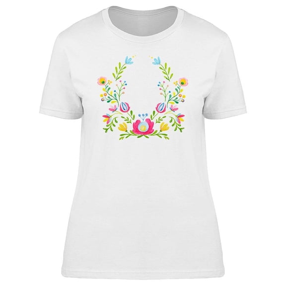 Watercolor Flowers Arrangement Tee Women's -Image by Shutterstock