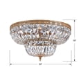 thumbnail image 3 of Crystorama 8 Light Clear Spectra Brass Ceiling Mount, 3 of 3