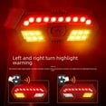 thumbnail image 1 of Luz trasera de bicicleta con control remoto, luz de advertencia para conducción nocturna, luz trasera con carga USB y tono de aviso de bocina, 1 of 2