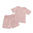 thumbnail image 1 of Odeerbi 1-4 Años Niños Niñas Pijama de Verano de Algodón de Manga Corta Conjunto de Pantalones Cortos Ropa de Dormir Suave Ropa de Casa Conjunto de Pijama, 1 of 4