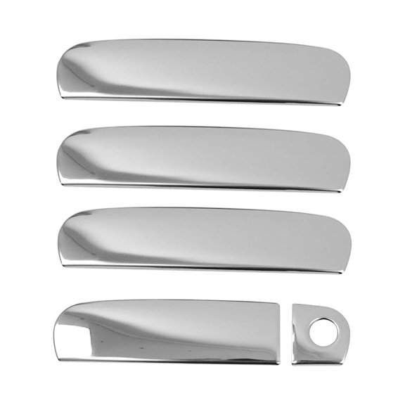 OMAC Car Door Handle Cover Protector for Audi A4 2001-05 Stainless Steel Chrome 5 Pcs