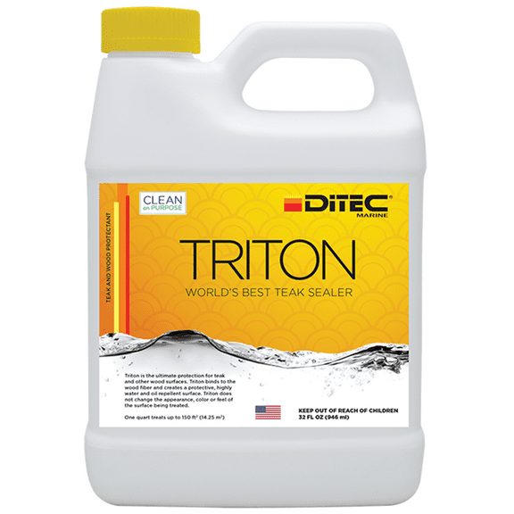 DiTEC TRITON - Teak and Wood Protectant, Creates a Highly Water, Oil and Dirt Repellent Surface
