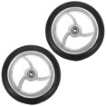 thumbnail image 4 of 2 Pcs Roues avant de Fauteuil Roulant Déambulateur Antidérapant Remplacement Roulettes, 4 of 8