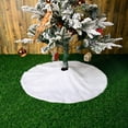 thumbnail image 2 of OAVQHLG3B Christmas Tree Skirt White Plush Tree Skirt for Merry Christmas & New Year Party Holiday Home Decorations, 2 of 6