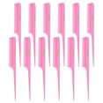 thumbnail image 1 of Krest Cleopatra Peines de cola de rata de 8-1/2 pulgadas, dientes extra finos. Peine de cola de rata modelo #441. Color rosa fresco. 1 docena., 1 of 5