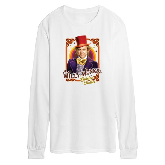 Willy Wonka & The Chocolate Factory - Golden Ticket - Men's Long Sleeve T-Shirt