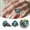 A, variant on Elegant Blue Gemstone Ring for Women - Unique Engraved Natural Gemstone Fashion Jewelry