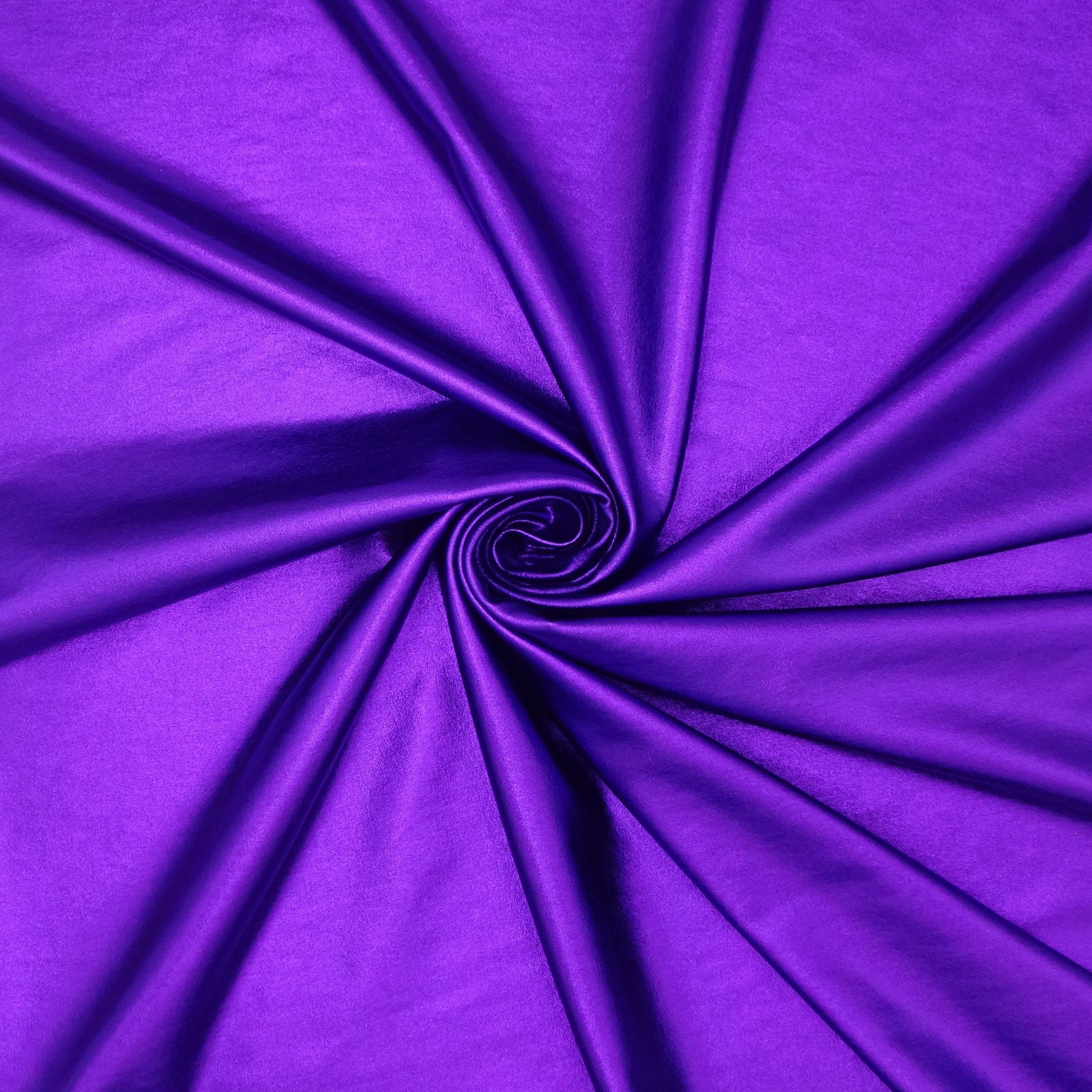 Hello Hobby 54” x 72” 95% polyester 5% spandex dancewear foil knit 2 yard precut fabric, Purple, 54" wide for sewing & crafting