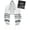 Black & Silver, variant on Zion Judaica Tallit Prayer Shawl - Fine Polyester Talis with a Matching Zippered Bag - Certified Kosher (24" x 72", Blue Silver)