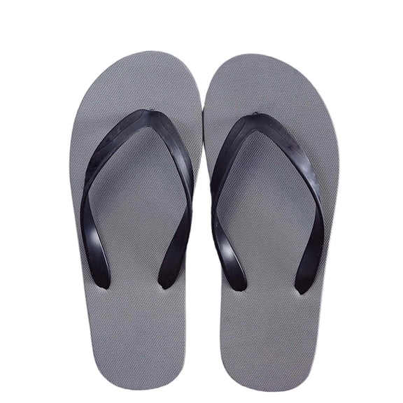 HNMKIU Mens Flip Flops Fashionable Solid Color Thong Sandals Comfortable Casual Beach Footwear for Outdoor Summer and Home Use Slippers for Men Grey,9-9.5