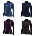 thumbnail image 3 of Kernelly New Women's Velvet Long-sleeved Yoga Sportswear Fitness Running Slim Top Half Zipper Sweater Women T-shirt, 3 of 4