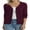 Burgundy, variant on Women’s 100% Cotton Lightweight Button-Front Cardigan Sweater,V-Neck Long Sleeve Knit, Burgundy M-2XL