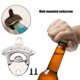 thumbnail image 1 of 2uds. Mini sacacorchos montado en la pared de aleación de zinc Abridor de botellas de cerveza para el hogar (Plata D), 1 of 5