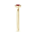 thumbnail image 6 of ANGARA Natural Classic Solitaire Oval Ruby Promise Ring in 14K Yellow Gold for Women (Size-5x4mm) | July Birthstone Jewelry for Her | Natural Ruby Rings, 6 of 12