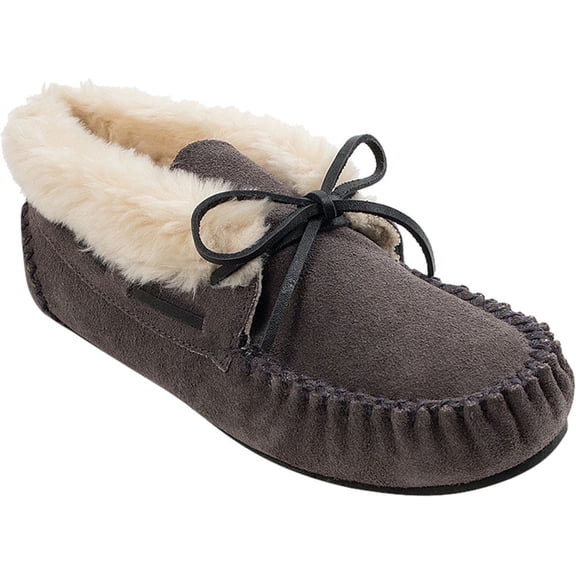 minnetonka women's chrissy bootie flat,grey,11 m us