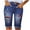 Red, variant on Jean Shorts for Women Summer Casual Ripped Ruffle Denim Shorts Womens Slim Fit Jeans