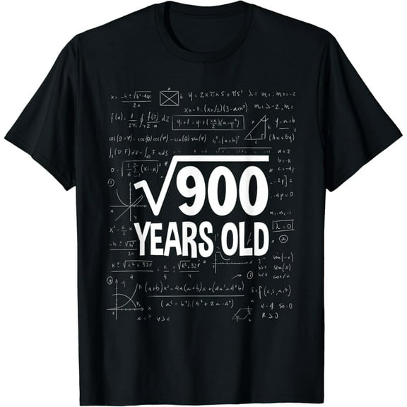 30 Birthday Boy Men Son Him Girl Funny Math 30th Birthday T-Shirt