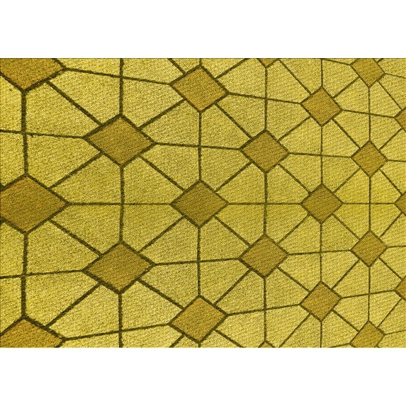 Ahgly Company Machine Washable Indoor Rectangle Transitional Dark Bisque Brown Area Rugs, 5' x 7'