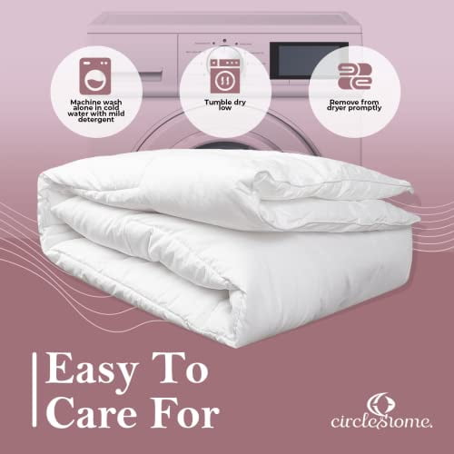 CirclesHome Crib Comforter - Soft and Breathable Toddler Comforter with Square Shape Quilting Design - 100% Cotton - Woven with 200 TC - (37 x 52)