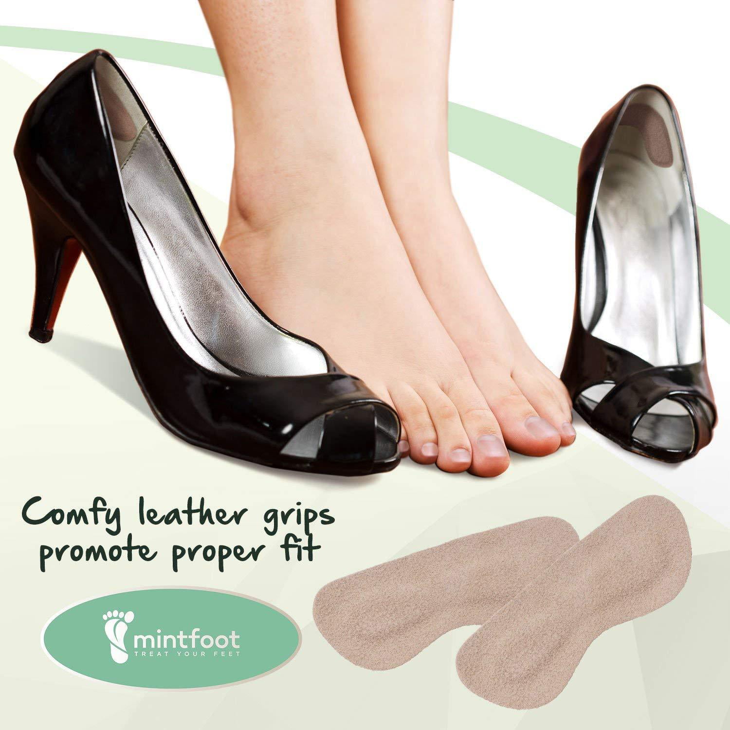 PEDIMEND™ Leather High Heel Grips Liners Cushions | Heel Protector Pad |  Prevent Blisters & Shoe Rubbing | Heel Snugs Insoles for Shoes Too Big -  PEDIMEND