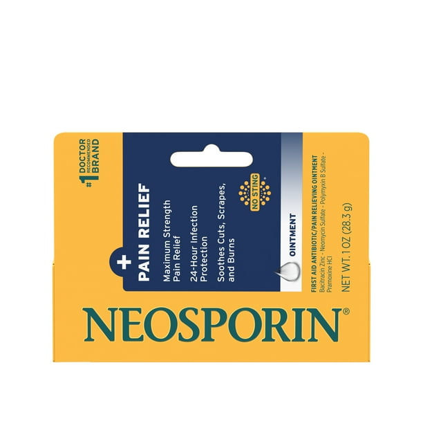 Neosporin + Pain Relief Dual Action Topical Antibiotic Ointment, 1 oz