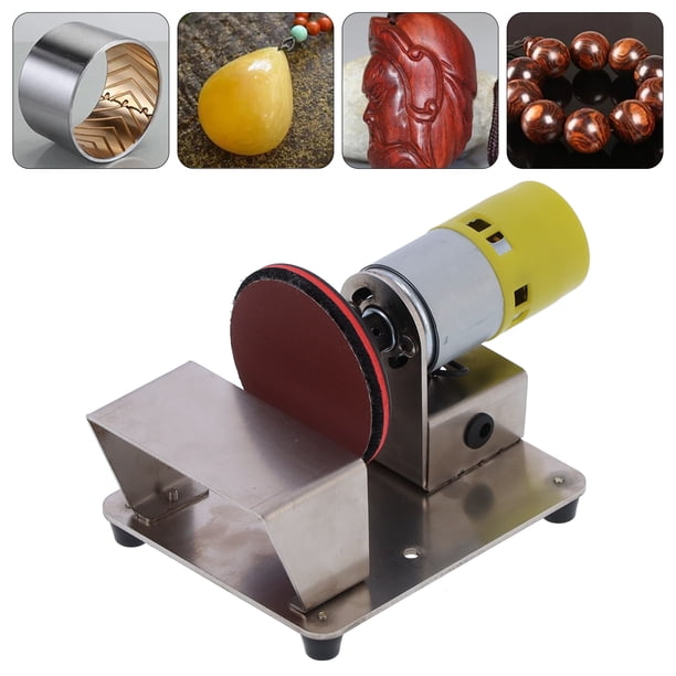Amoladora De Disco, Pulidora 6000r/min Lijadora De Velocidad Giratoria Con Motor AC 110-240V Herramienta De Pulido Papel De Lija De 3 Pulgadas Para Madera