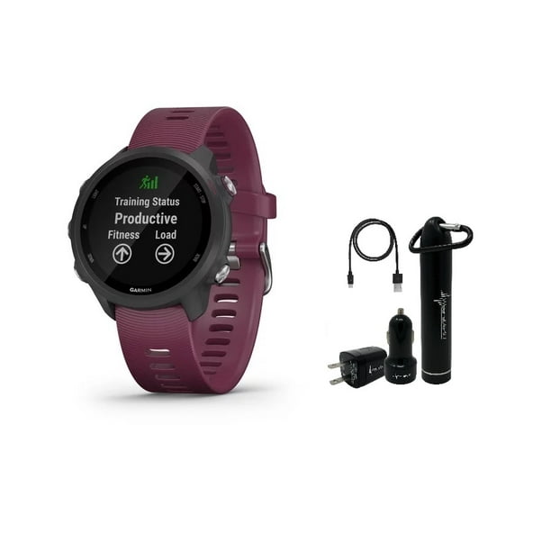 Garmin Forerunner 245 GPS Running Smartwatch with Included Power Pack Bundle - Walmart.com