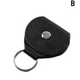 thumbnail image 1 of Genuine Leather Keychain Guitar Pick Holder Plectrum Case Bag M8K2, 1 of 6