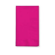 Angle View: Hoffmaster Group 270177 0.12 in. Dinner 2-Ply Fold Bulk Napkins, Hot Magenta - 100 per Case - Case of 6