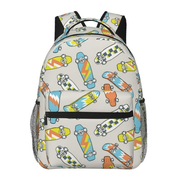 Vsdgher Skateboard for Laptop Backpack,Travel Backpack Outdoor Activities Bag Daypack for Travel Hiking Shopping & Daily-One Size