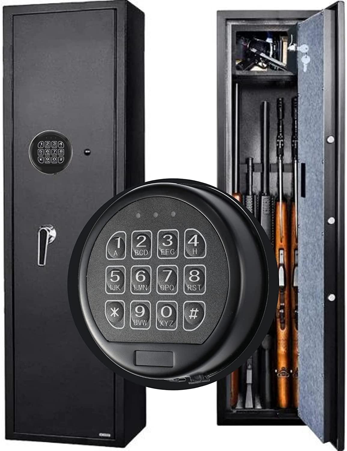 Wah Lin Parts High Security Gun Safe Lock Set, Black Keypad, 2 User Codes