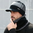 thumbnail image 4 of Tuque d'Hiver Chaude pour Homme en Tricot + Bavettes, Doublée en Molleton, avec Bord, 4 of 6