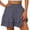 58# Dark Gray, variant on Summer High Waisted Ruffle Mini Skirt Shorts Beach Flowy Linen Layered Ruffle Hem Wide Leg Shorts for Women Royal Blue S