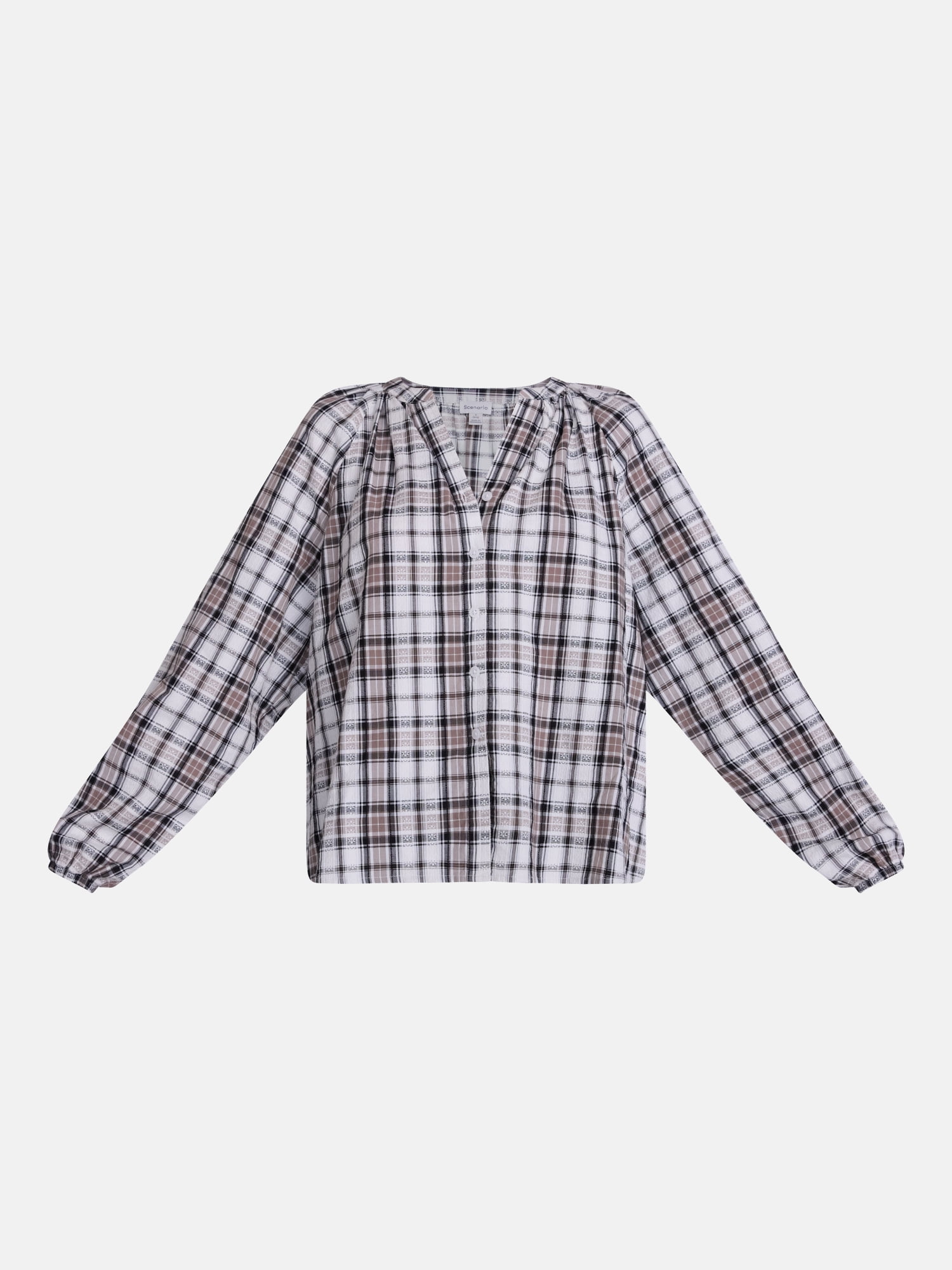 Scenario Women's Top with Poet Sleeves, Sizes XS-XXXL