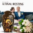 thumbnail image 4 of JAGASY Sparrow Urn for Human Ashes Men & Women, 10 Inch Adult Large Urns for Brother, Set of 4 Small Brown Urn for Dad Cremation 3 Inch, Large Decorative Urns for Mom, 4 of 7