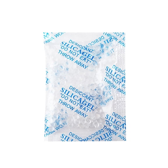 Moisture Absorber, Gel, 2 Gram Silica Drying Pouches, Moisture Blocking, Food Grade Packaging, Closet Clutter, Uncolored, 100 Units