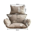 thumbnail image 4 of Cojín para silla colgante para silla tipo huevo, columpio colgante de ratán, lavable, antideslizante, suave, para decoración de jardín interior, 4 of 11
