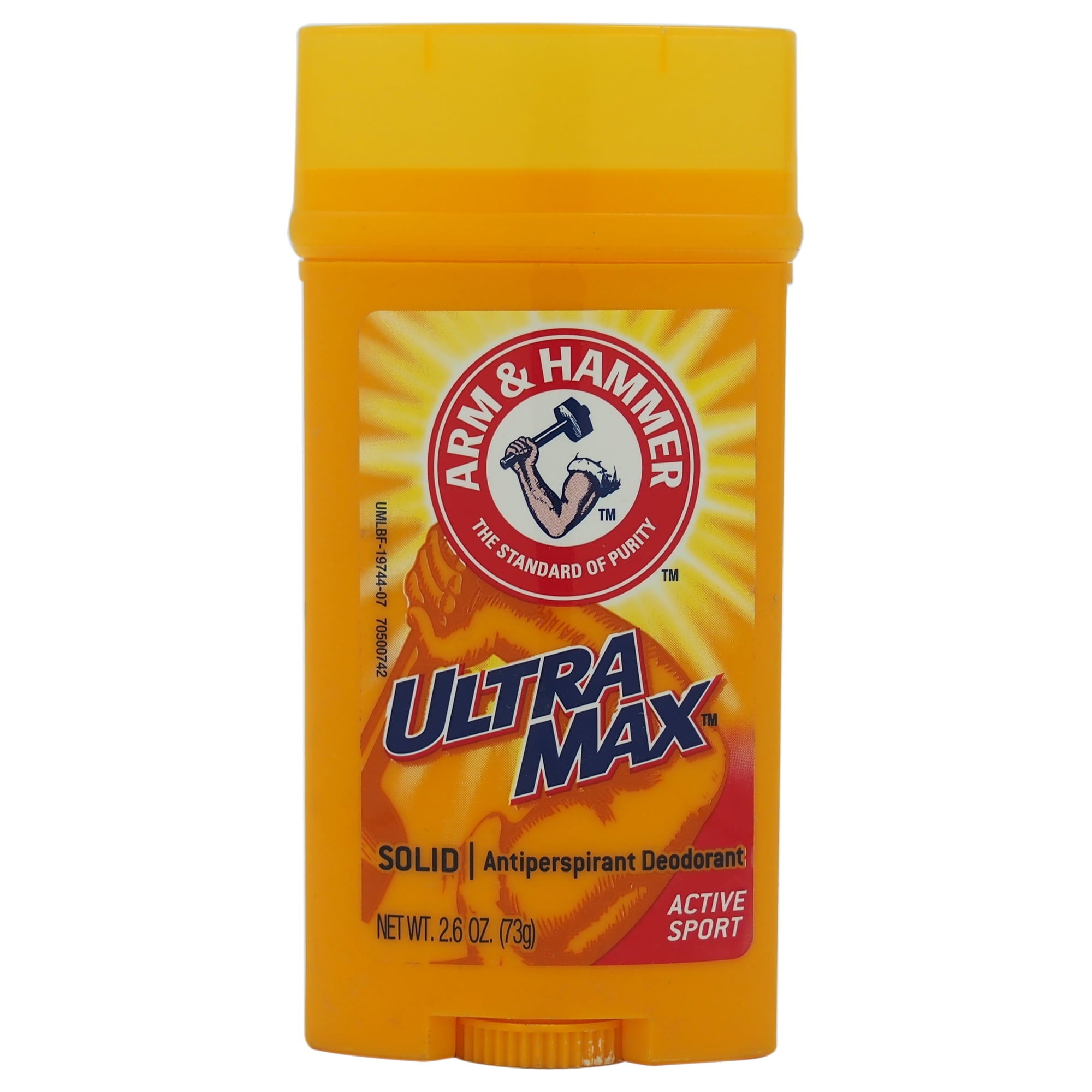 Ultramax Antiperspirant Deodorant Solid Active Sport by Arm and Hammer