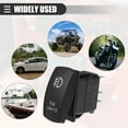 thumbnail image 3 of Unique Bargains Fog Lights 5 Pin Toggle Rocker SPST Switch Laser ON/OFF Button 20A/12V 10A/24V for Car White LED Lighted, 3 of 8