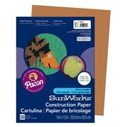 Pacon SunWorks Construction Paper, 9" x 12", Brown