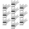 thumbnail image 2 of 10pcs Square Tube Connector Stainless Steel Bracket Clothes Rack Accessories, 2 of 7
