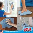 thumbnail image 4 of LOLA Jumbo Microfiber Cleaning Cloth, 14" x 16", Reusable & Machine Washable - 6 CT, 4 of 5