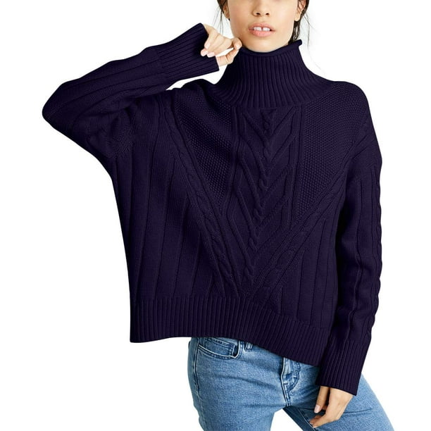 women mock sweater