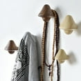 thumbnail image 2 of Gancho de pared con tornillo diseño de seta colgador de puerta gancho de pared carga 5 kg S beige S, 2 of 9