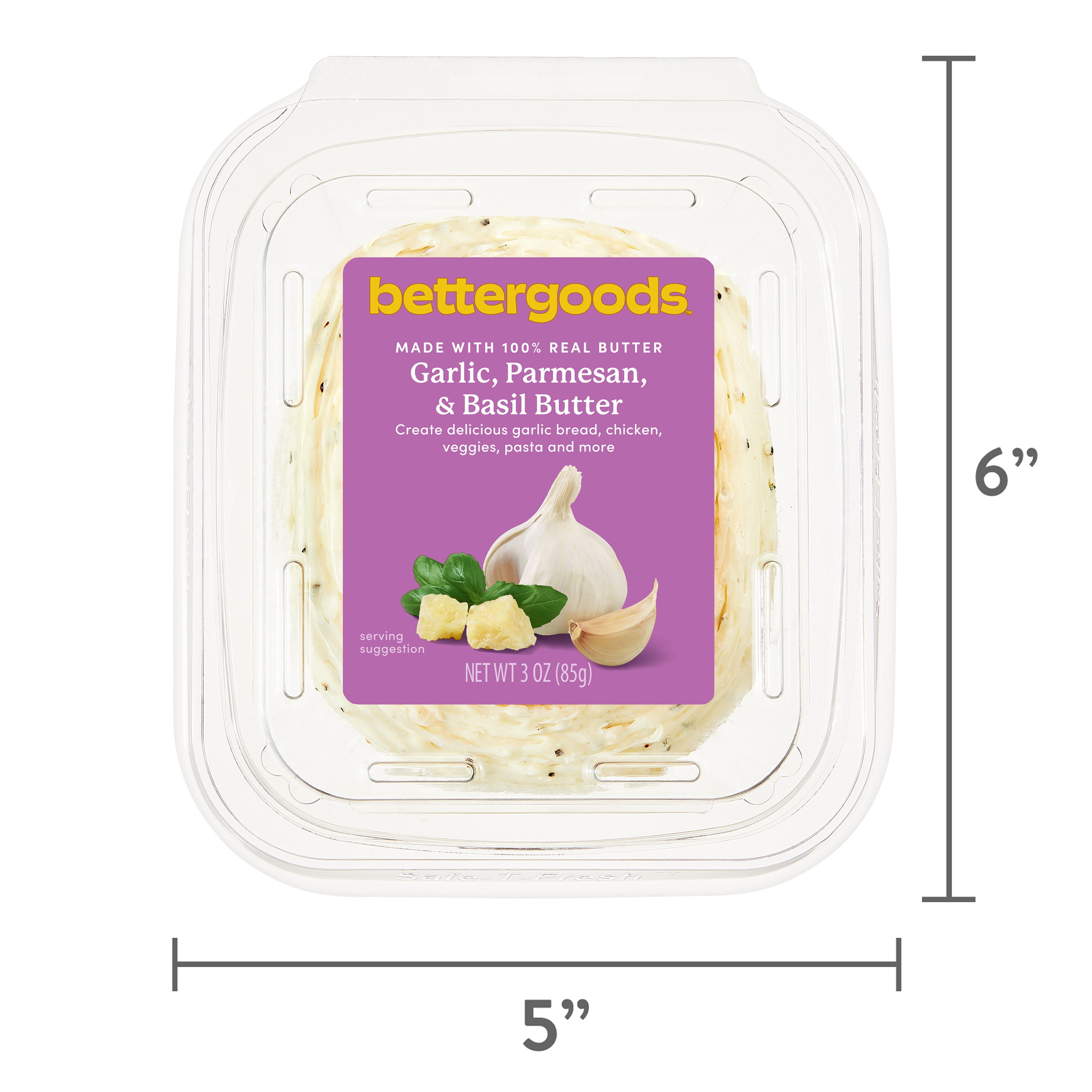 bettergoods Garlic, Parmesan, and Basil Butter, 3 oz
