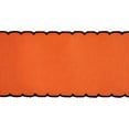 thumbnail image 2 of 2.25" Orange Peel/Black Moonstitch Grosgrain Ribbon 5 Yard, 2 of 2