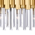 thumbnail image 4 of CWI Lighting Deco 3 Light Contemporary Metal Vanity Light in Medallion Gold, 4 of 5